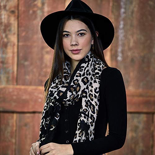 Hadley Wren womens Leopard ScarfCold Weather Scarf2