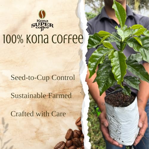 Kona Super Coffee 100% Kona Café en Grano 8oz Bolsa miniatura 3
