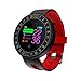 Activity tracker Q8 cardiofrequenzimetro Wristband, Pressione, Controllo di Ossigeno nel Sangue, Circolare Color Screen Display Intelligente Braccialetto IP68 Fitness per Android e iOS Smartphone, D