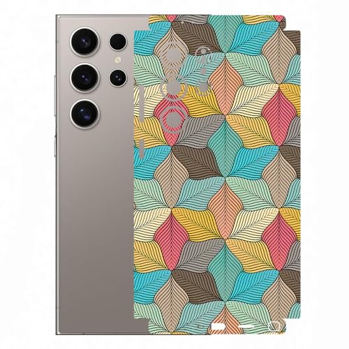 Image of AtOdds Mobile Skin Sticker Wrap | Compatible for Samsung S24 Ultra (5g) | Scratchproof Matte Finish | Full Coverage for All Sides & Camera Protection (Design - Autumn)