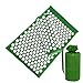 HTLLT Cojín de Masaje con Forma de Rosa de Acupresión, Alfombrilla de Acupresión, Bolsa para Aliviar El Estrés, Dolor, Pico, Alfombrilla de Yoga, Cojín, Envío Directo,Green