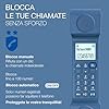 ALCATEL ePure Iconic -Telefono fisso cordless DECT - Design vintage - Grande display grafico ad alta leggibilità - Vivavoce - Funzione blocco chiamate - Blu