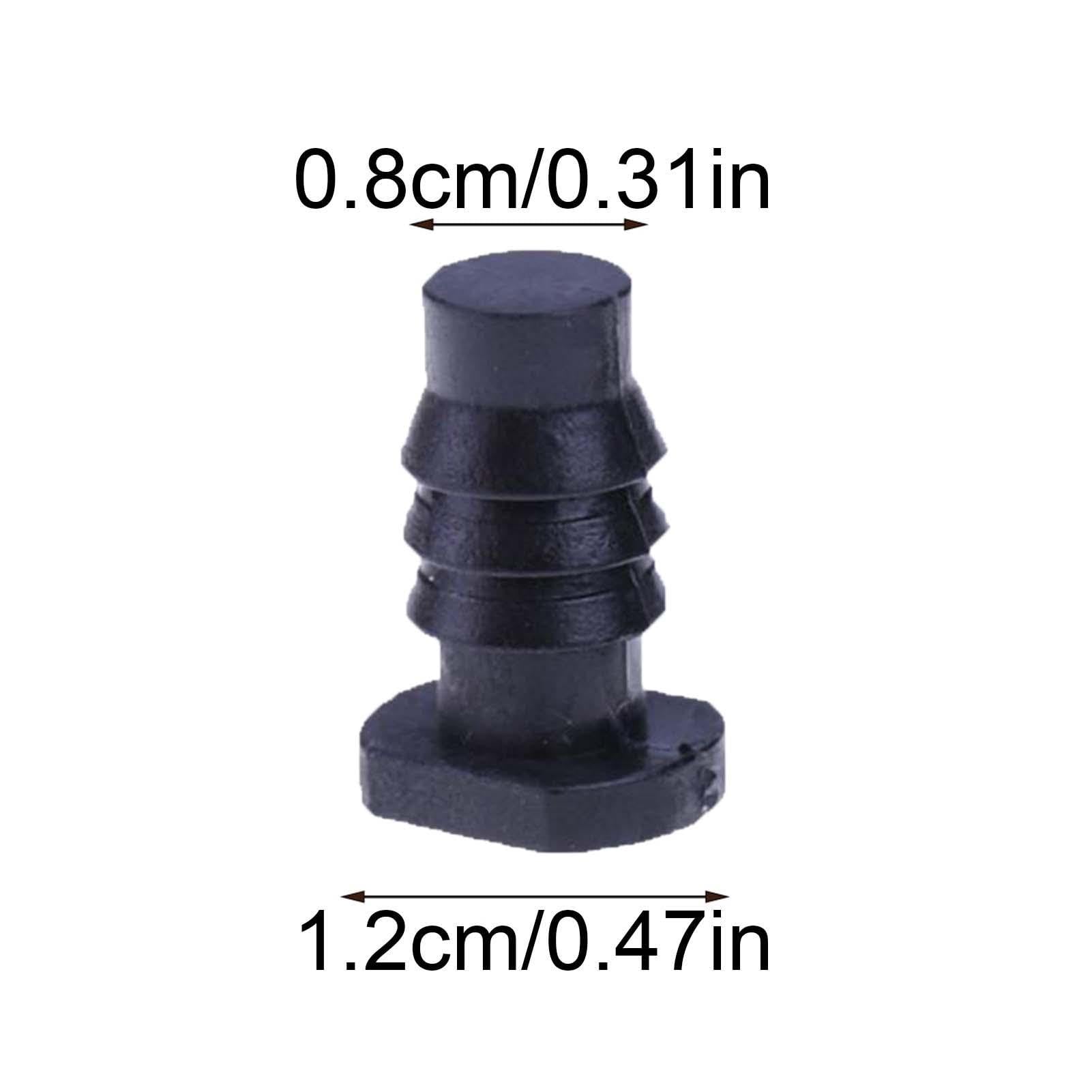 Generisch Gartenschlauch-Endstopfen, 10 Stück Schlauchendkappen für den Garten, einfache Installation, Tropfbewässerungszubehör, 8 mm Wasserrohrstopper für Rasen, Höfe, Gärten, Parks, Terrassen