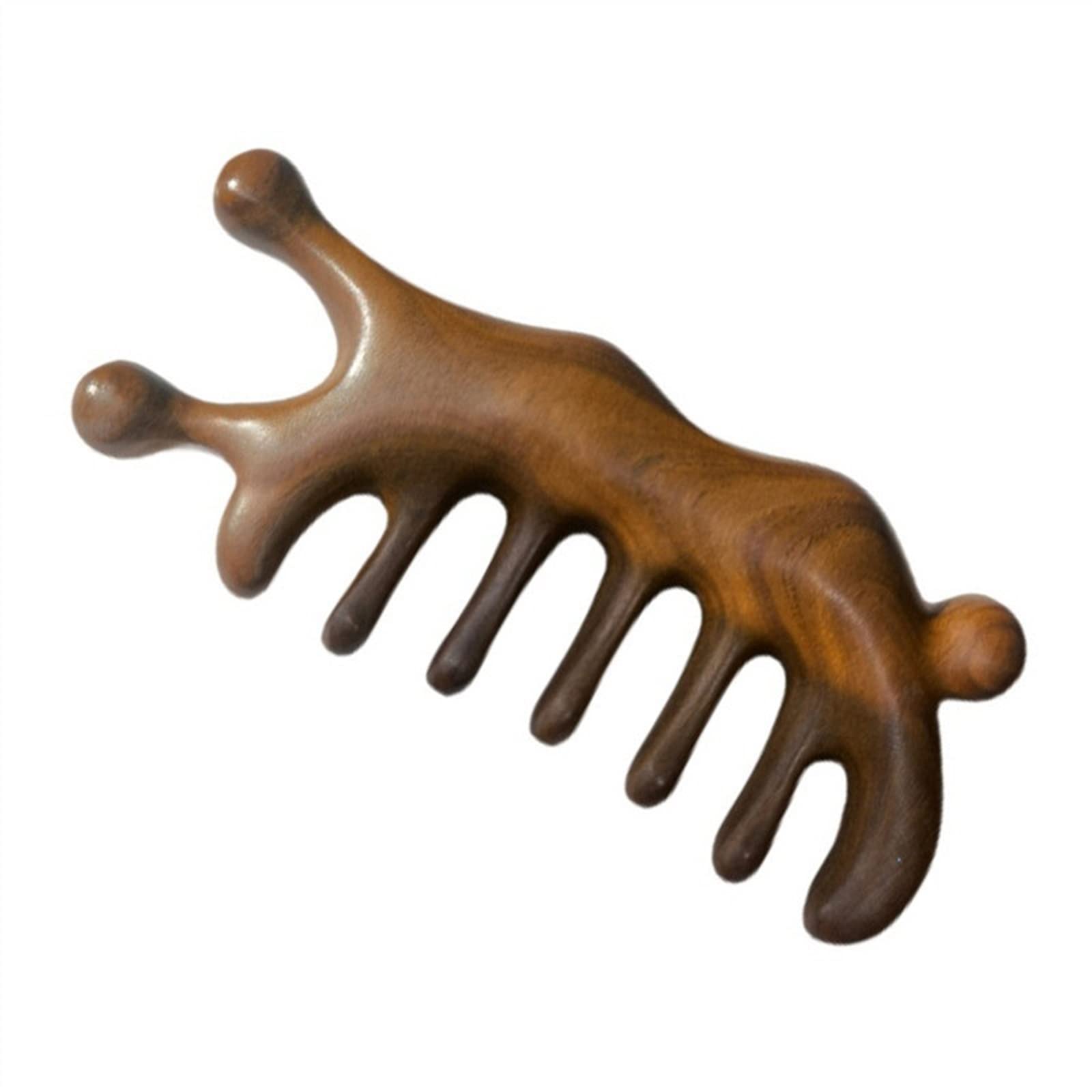 Peigne de massage multifonctionnel BAWHO en bois de santal pour stimuler la circulation