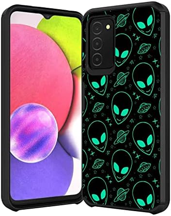Samsung Galaxy A03S Case, Galaxy A03S Case, Shockproof Anti-Scratch Protective Case with [Drop Protection] Dual Layer Hybrid Sturdy Armor Cover Case for Samsung Galaxy A03S, Alien