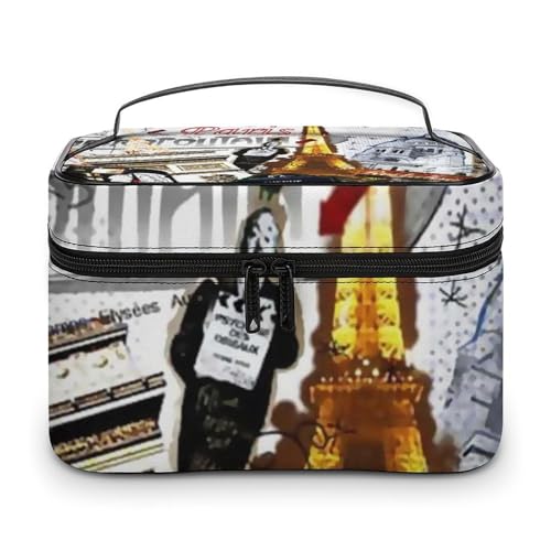 メイクボックス コスメ収納 大容量 建物 エッフェル塔 城 人柄 化粧ポーチ 化粧品入れ メイク収納ケース 軽量 持ち運び アクセサリー 小物入れ おしゃれ 旅行 出張用 プレゼント