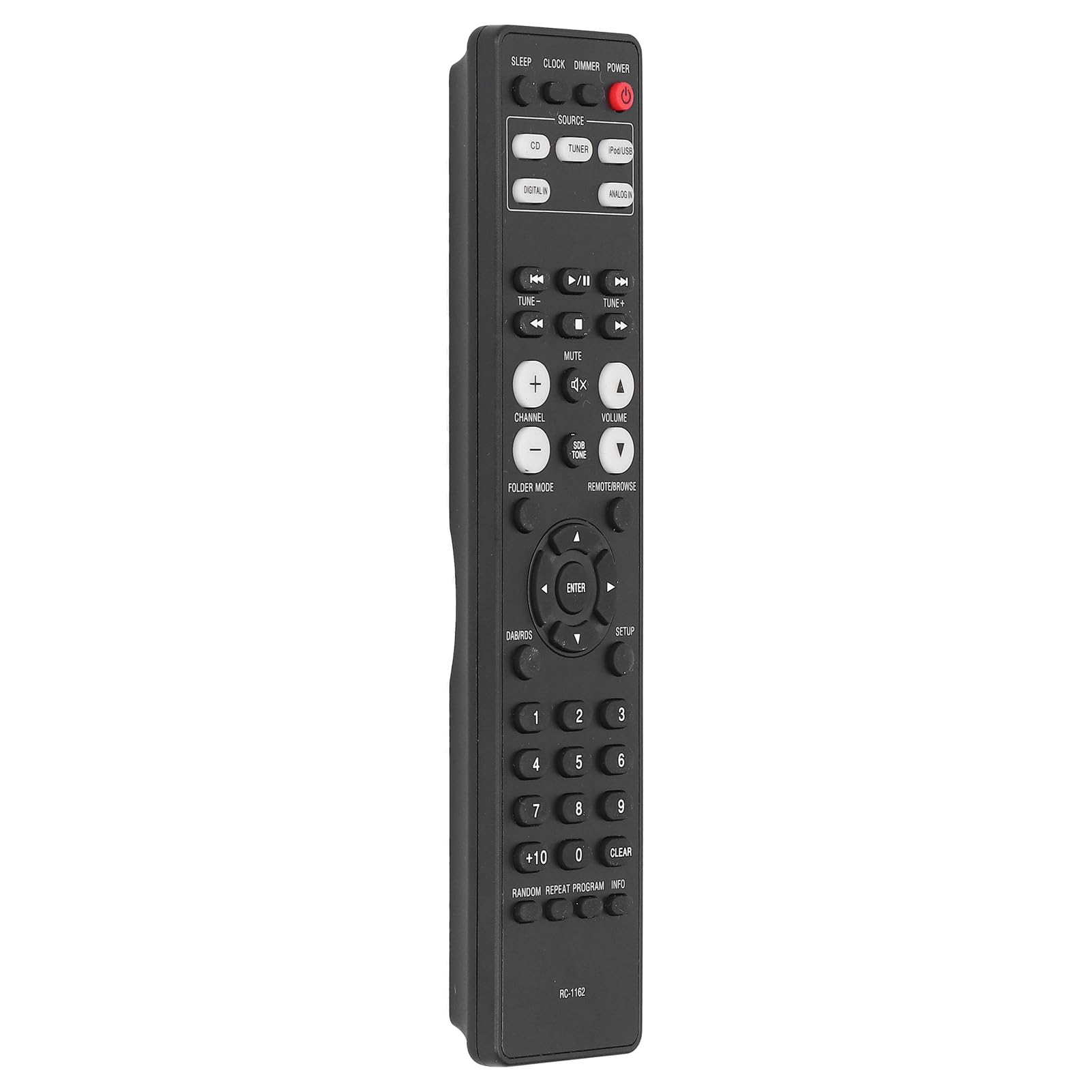 RC-1162 Universal TV Remote Control with Big Buttons, Lightweight ABS Material, Ideal Replacement for LCD TVs