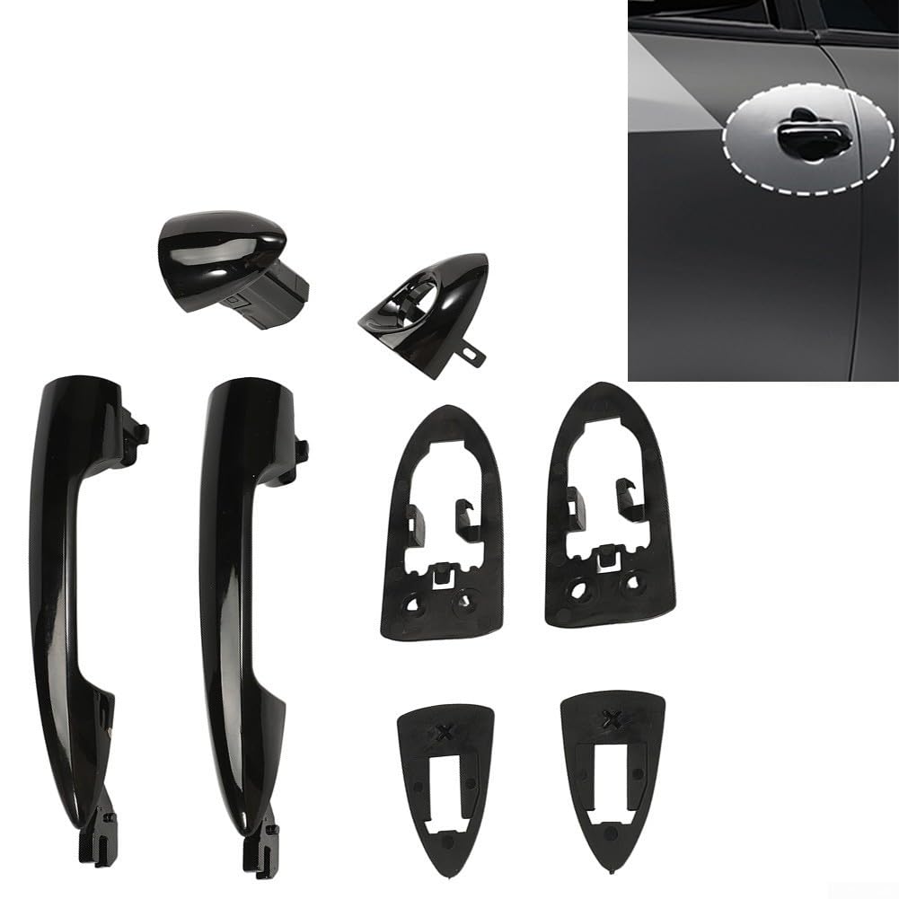 1 coppia di maniglie nere per porta anteriore per Alfa Romeo per Giulietta 2156145296 156145295 e per modelli Mito