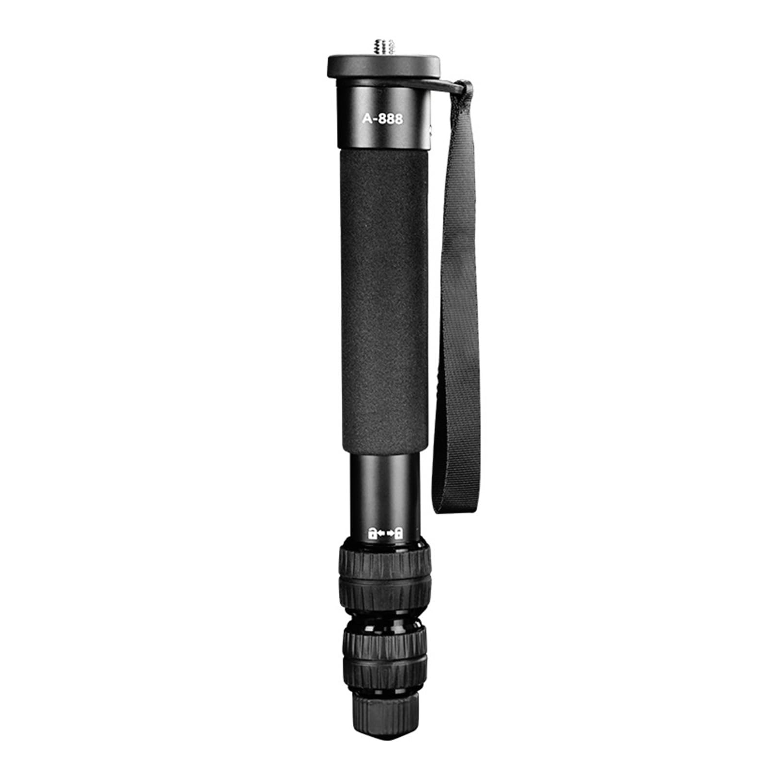 Cryfokt Soporte monopié para Cámara, monopié Extensible para Cámara de 61 Pulgadas, Altura de 7 Secciones, monopié Portátil de Viaje, Accesorios de Fotografía con Correa para la