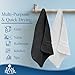 DAN RIVER 100% Cotton Washcloths 20 Pack Premium Quality Face and Body Cloth, Quick Dry Essential Towels for Bathroom, Hand, Kitchen & Cleaning, Baby Washcloths | 11X11 in | 400 GSM | Black+White