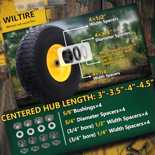 Wiltire 15x6.00-6 Tire - Hub Spacers