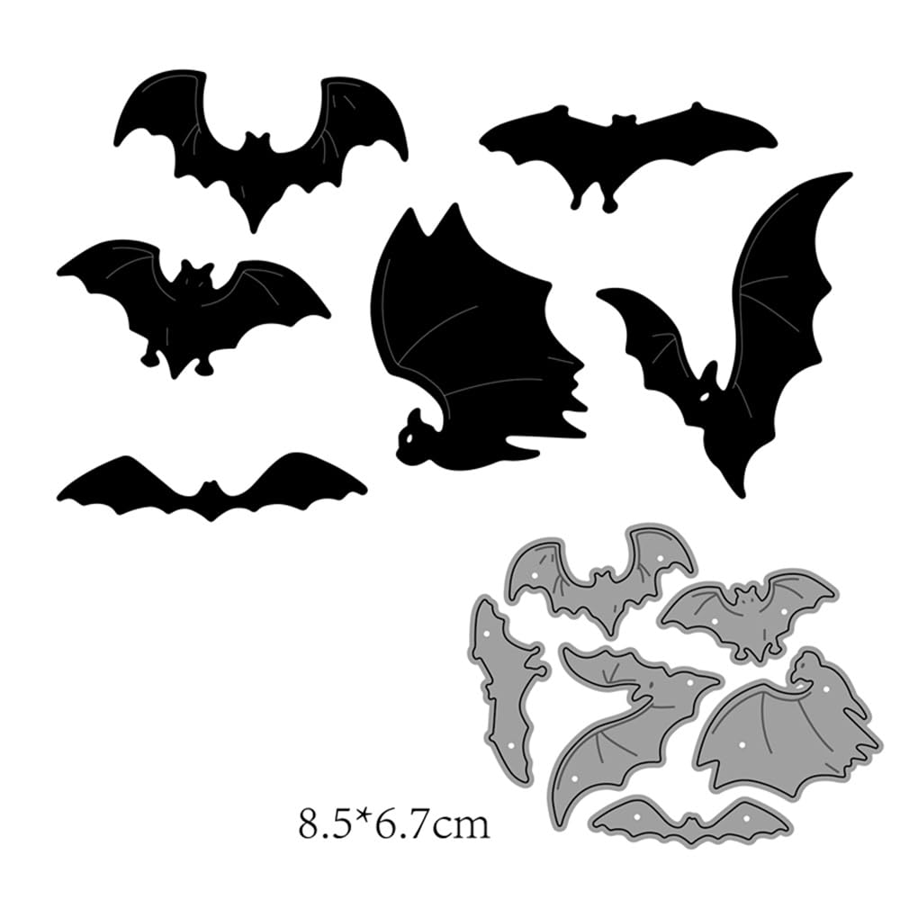 NVOQILIN Halloween 3 per pipistrello fustelle in metallo stencil Scrapbooking Card Mol