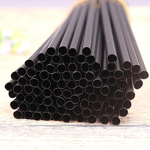 Image of Healeved 200 Pcs Wide Mouth Plastic Straws for Party Jumbo Smoothie Drink Straws Food Grade