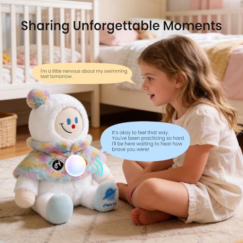 Image of AI toys for kids, Interactive ai companion kids plush snowman, Designed specifically for kid's development, No screen educational toys, Smart ai stuffed animal for 3+Kids, 2026 emotional support gifts