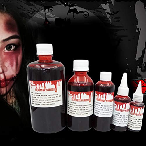 PIXNOR 30Ml de Sangue Falso Gel de Sangue de Halloween Plasma Comestível Sangue Artificial Maquiagem