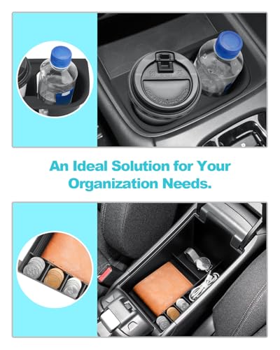 Image of CDEFG 3Pcs for 2023 2024 2025 2026 Honda HR-V Center Console Organizer Tray for 2023-2026 Honda HR-V(Sport,EX-L,LX) Accessories Lower Console Armrest Tray Storage Box Cup Holder