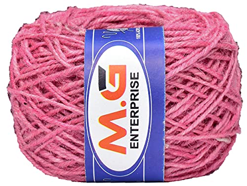 Image of M.G ENTERPRISE 3 Ply /Twisted Macrame Jute Cord /Dori Thread (200 Meters, 3mm) for Macrame DIY, Craft Work,Plant Hanger Ropes etc-M