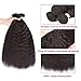 Kerriana Yaki Human Hair Bundles 100% Unprocessed Brazilian 3 Bundles 14 16 18 inch Kinky Straight for Black Women