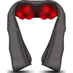 Nackenmassagegerät, shiatsu-Massagegerät für Nacken, elektrisches Schultermassagegerät, Knete Massagegerät für Rücken, Massage gegen Nackenschmerzen Rückenschmerzen Linderung von Nackenschmerzen