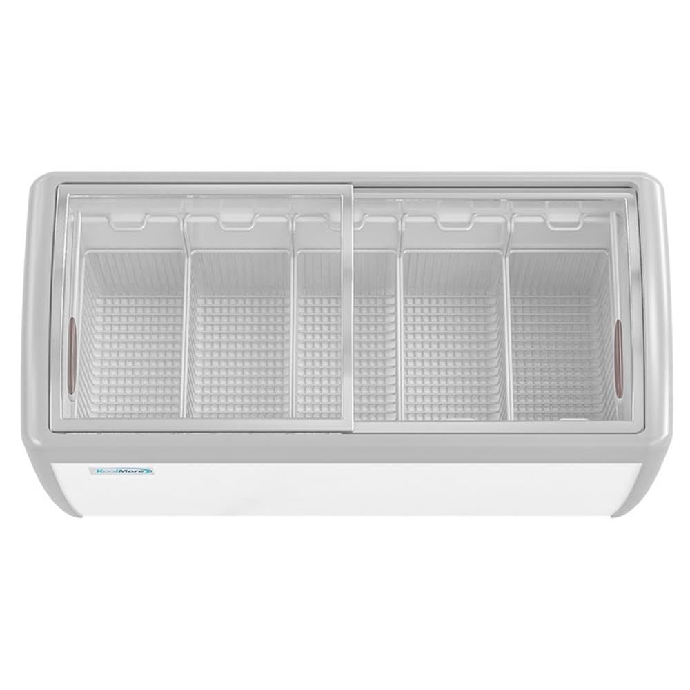 Pemberly Row Contemporary 60 In. Display Ice Cream Freezer-16 Cu Ft. on Fridge.com - View 2