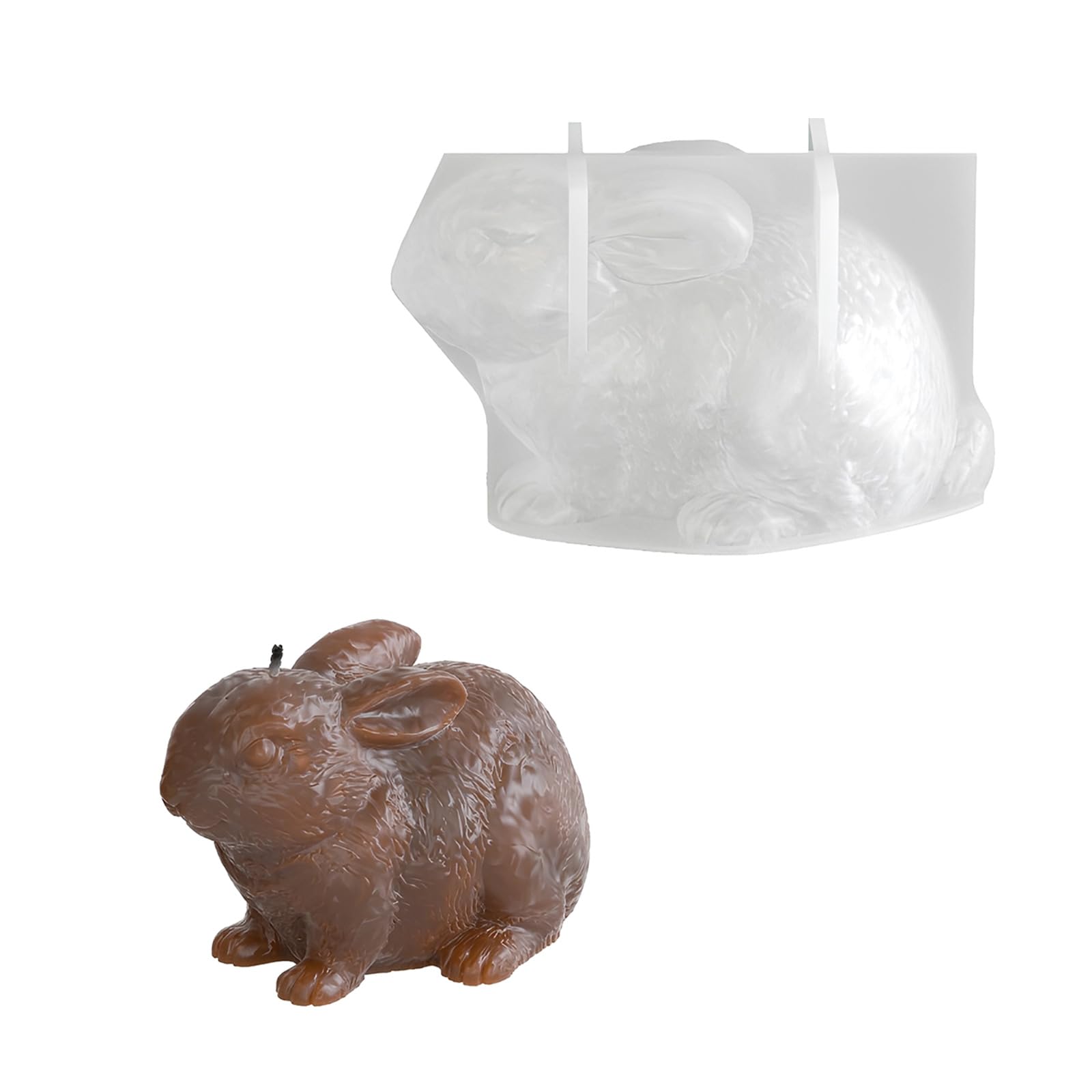 CAZSTYK Flexible Demold Easters Themed Silicone Mold Reusabled for Gifts Crafting Tool Easters Rabbits Silicone