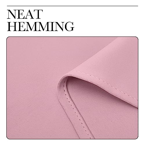 Image of NICETOWN Window Curtain Panels, Thermal Insulated Solid Grommet Blackout Draperies /Drapes for Basement (Crystal Pink, 1 Pair, 34 by 84-inch)