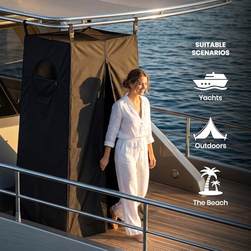 Tienda de privacidad para bote, cortina para vestuario para pontón 420D miniatura 6