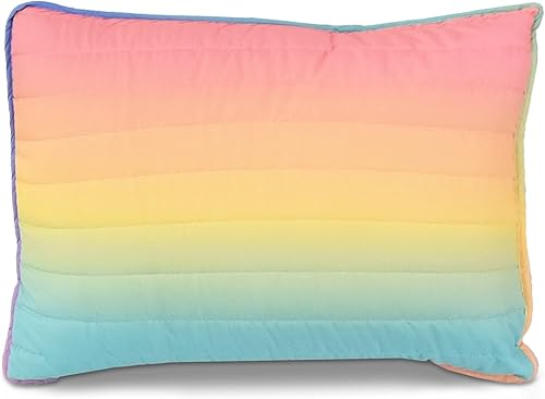 Miniatura 6 de Lush Decor Juego de 2 piezas de edredón arcoíris ombré arcoíristurquesa, tamaño individualindividual