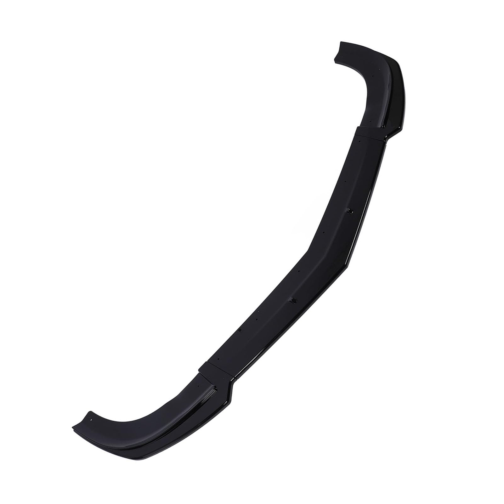 3 szt. Spoiler przedniego zderzaka o wysokiej wytrzymałości ABS Body Kit Splitter poprawia aerodynamikę dla klasy C W204 Facelift AMG C63 2011 2014 (błyszczący czarny)