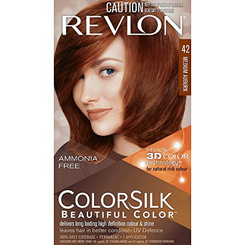 Revlon ColorSilk Hair Color, 42 Medium Auburn 1 ea (Pack of 7)