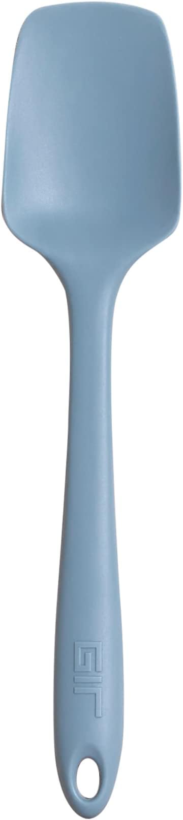 GIR: Get It Right Mini Spoonula Silicone Spatula - 8-Inch Slate - Heat-Resistant Up to 425ยฐF - Non-Stick Seamless Food Grade Silicone - Scraper for Mixing, Baking & Serving