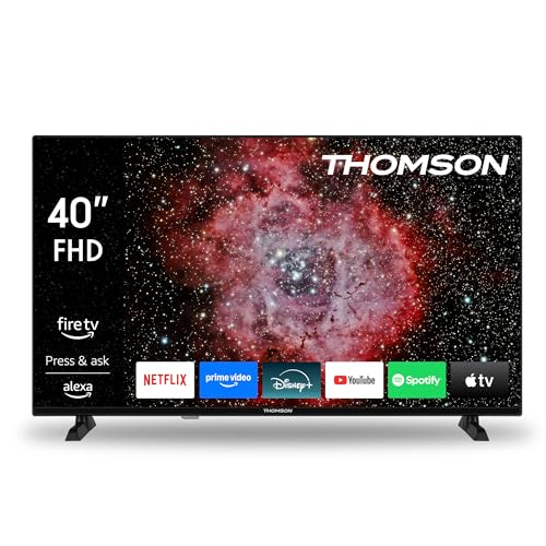 THOMSON 40 Zoll (100 cm) FHD Fire TV mit Alexa Sprachsteuerung, AirPlay, Wi-Fi, HDR10, Dolby Audio, Bluetooth 5.0, Triple-Tuner (Kabel/Satellit/Antenne), HDMI, CI +, USB – 40FF2S34 – 2025 THOMSON 40 Zoll (100 cm) FHD Fire TV mit Alexa Sprachsteuerung, AirPlay, Wi-Fi, HDR10, Dolby Audio, Bluetooth 5.0, Triple-Tuner (Kabel/Satellit/Antenne), HDMI, CI +, USB – 40FF2S34 – 2025