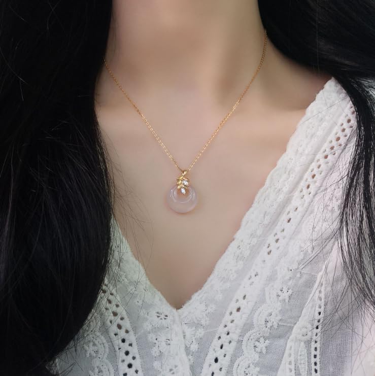 Collier S925 argent et pierre de calcédoine, le cadeau idéal pour gâter dames et filles