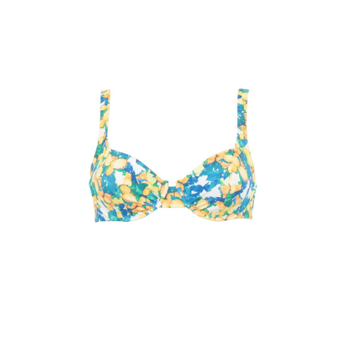 Janine Robin - Haut de Maillot de Bain à Armatures Provencia - Jaune - Marque Française - Haute Qualité