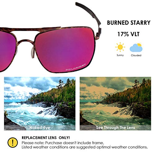 Image of BLAZERBUCK Anti-salt Polarized Replacement Lenses & Nose Piece for Oakley Deviation OO4061 Sunglass