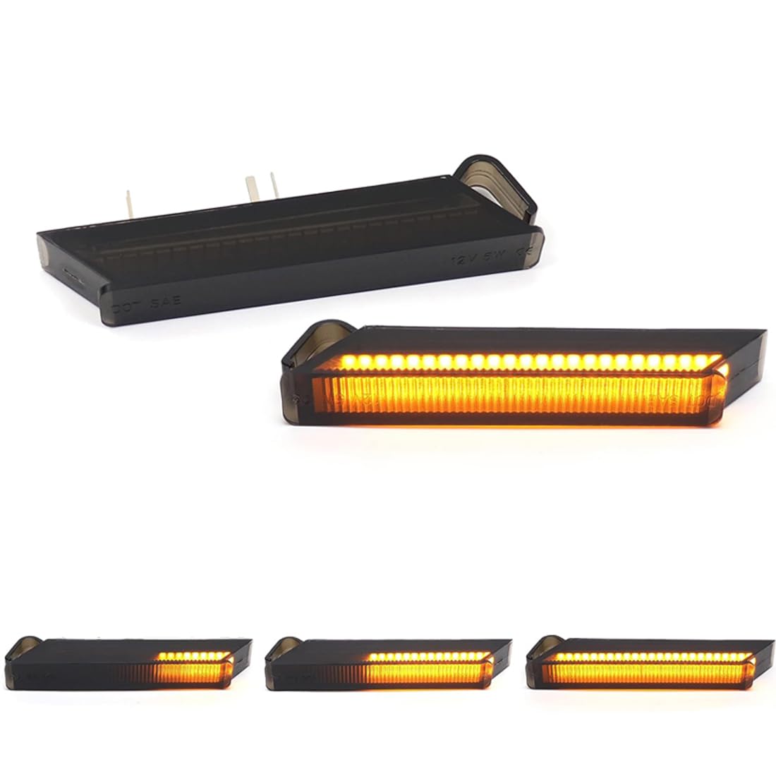 Dynamiczny reflektor boczny LED w lusterku Kierunkowskazy Compatible for Fordem F150 Raptor Expedition i Lincoln Mark LT lampa migacz Wskaźnik widoku z tyłu (zestaw dla 2 sztuk)
