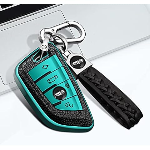 Soft TPU Car Key Shell Cover, Car Smart Control Key Case Cover for BMW 1/2/5/7 Series and X1/X3/X5/X6 etc. (Green) Cover