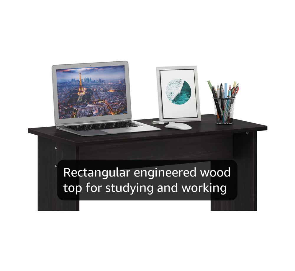 Amazon.com: FURINNO Simplistic Study Table, Espresso : Office Products