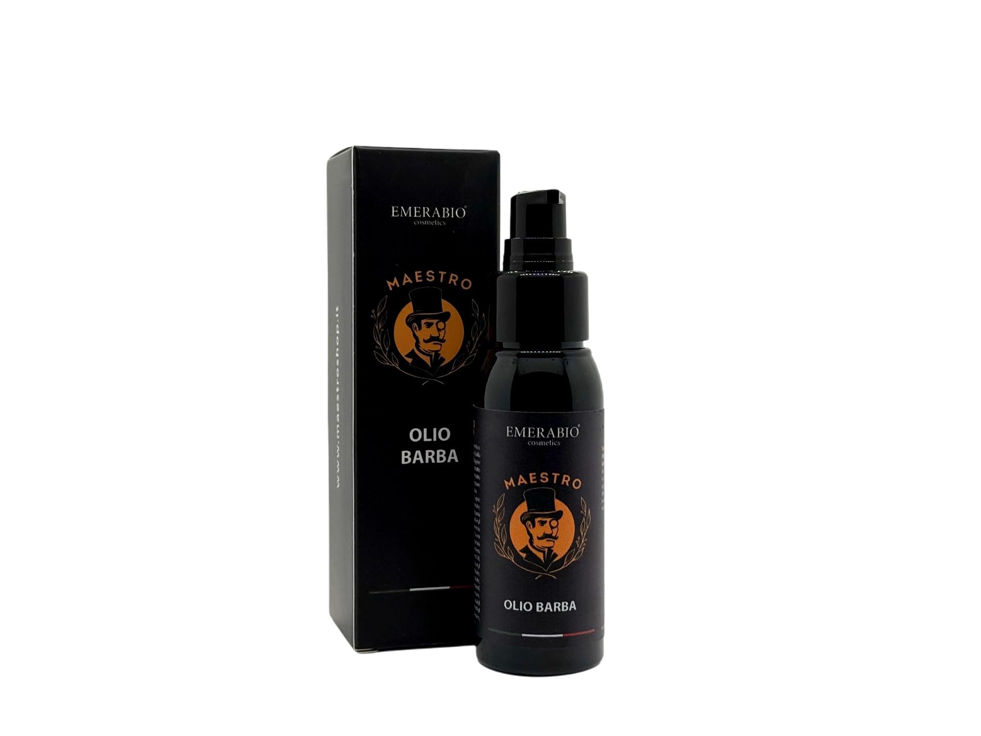 Maestro Olio da Barba, 60ml, con Olio di Argan e Jojoba, Vitamina E, Trattamento Lenitivo, Nutriente ed Antiprurito