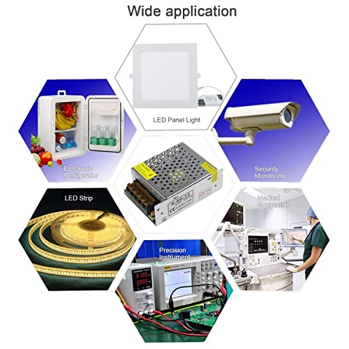 Alitove 12V 5A 60W Power Supply Adapter Universal Regulated Switching Transformer Ac110V To Dc 12V 5Amp Converter Led Driver For Led Strip Light Cctv Camera Security System #TOP6