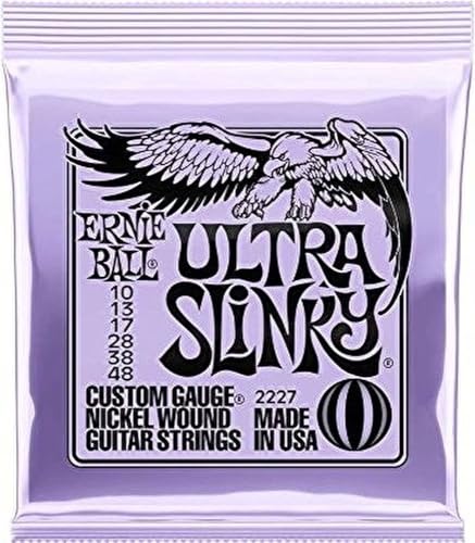Image of Ernie Ball Ultra Slinky Nickel Wound Electric Guitar Strings, 10-48 Gauge (P02227)