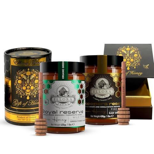 Miel orgánica griega Ellora Farms pack 2 x 450g miniatura 1
