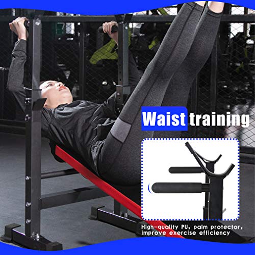 Adjustable Weight Bench Workout Bench for Full Body Exercise Olympic Weight Bench Folding Barbell Rack Stand