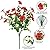 20 Bundles Artificial Flowers for Outdoor Fake Plants for Spring Decoration,Faux Eucalyptus Flowers for Planter UV Resistant Lifelike for Home Porch Garden?7 Color?