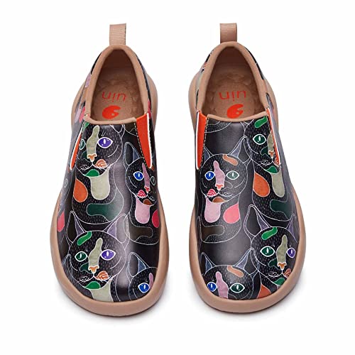 UIN Women's Walking Travel Shoes Slip On Microfiber Casual Loafers Lightweight Comfort Fashion Sneaker