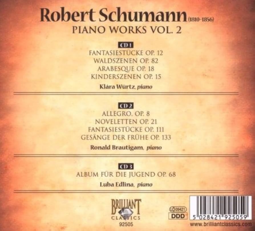 Amazon.co.jp: シューマン:ピアノ作品集 第2集(3枚組): ミュージック
