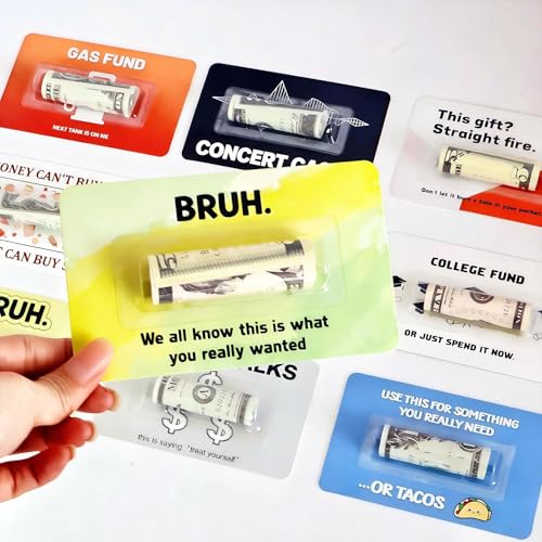 virsomier 10pcs Fun Money Gift Card Holders - Cash Gift Holder for Birthdays Christmas Holidays Money Holder for Gifting Cash Checks (Green)
