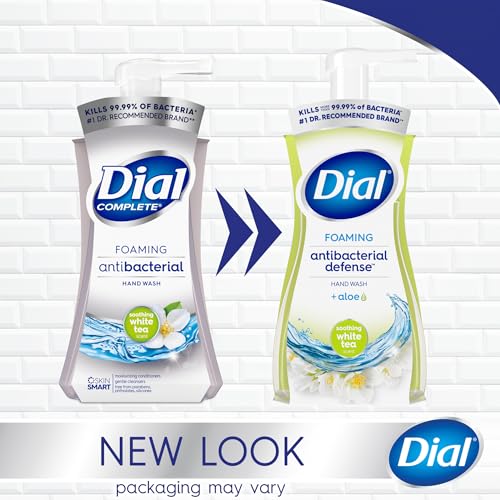 Image of Dial Antibacterial Foaming Hand Wash, Soothing White Tea, 7.5 fl oz (Pack of 2)