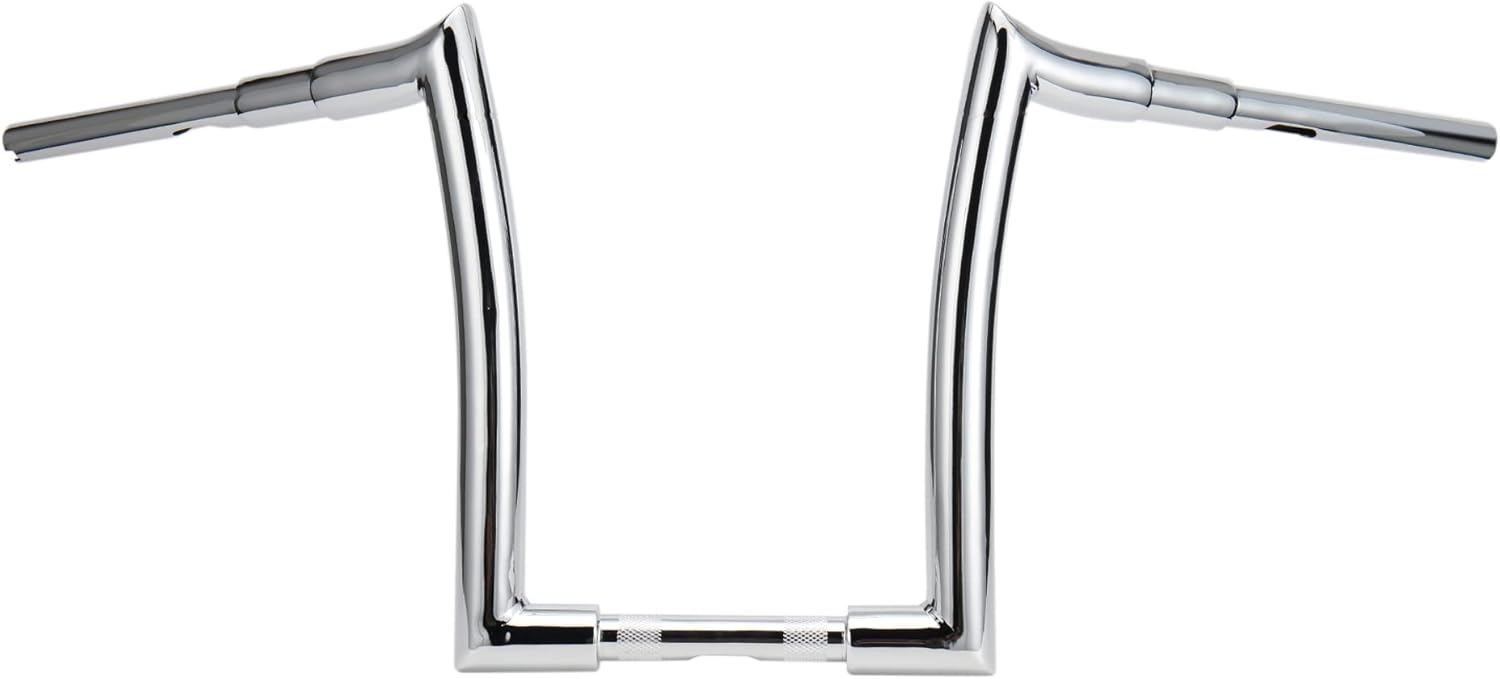 MoKitDora Sportster Dyna Softail 12” Rise Ape Hangers 1.5” Fat 1" Clamp Meathook Handlebar Z Bars for Harley XL 883/1200,1994-up Road King & 1998-2013 Road Glide, Chrome