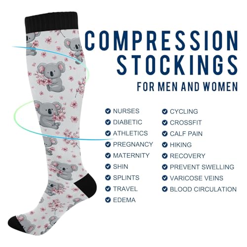 Image of Pigsaly Ceramic Mugs Coffee Cups Womens Knee High Socks Love Compression Socks Athletic Tube Sock Outdoor Sport Socks